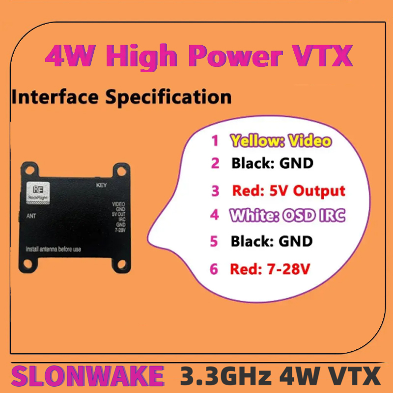 SLONWAKE FPV 3.3G 16CH 4000mW  - đánh giá và giá Fpv Drone Frame