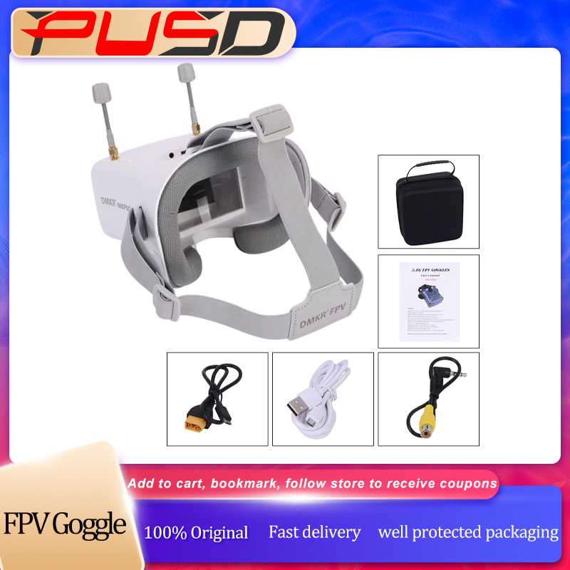 Original 008D PRO White FPV Go - đánh giá và giá Fpv Drone Goggles