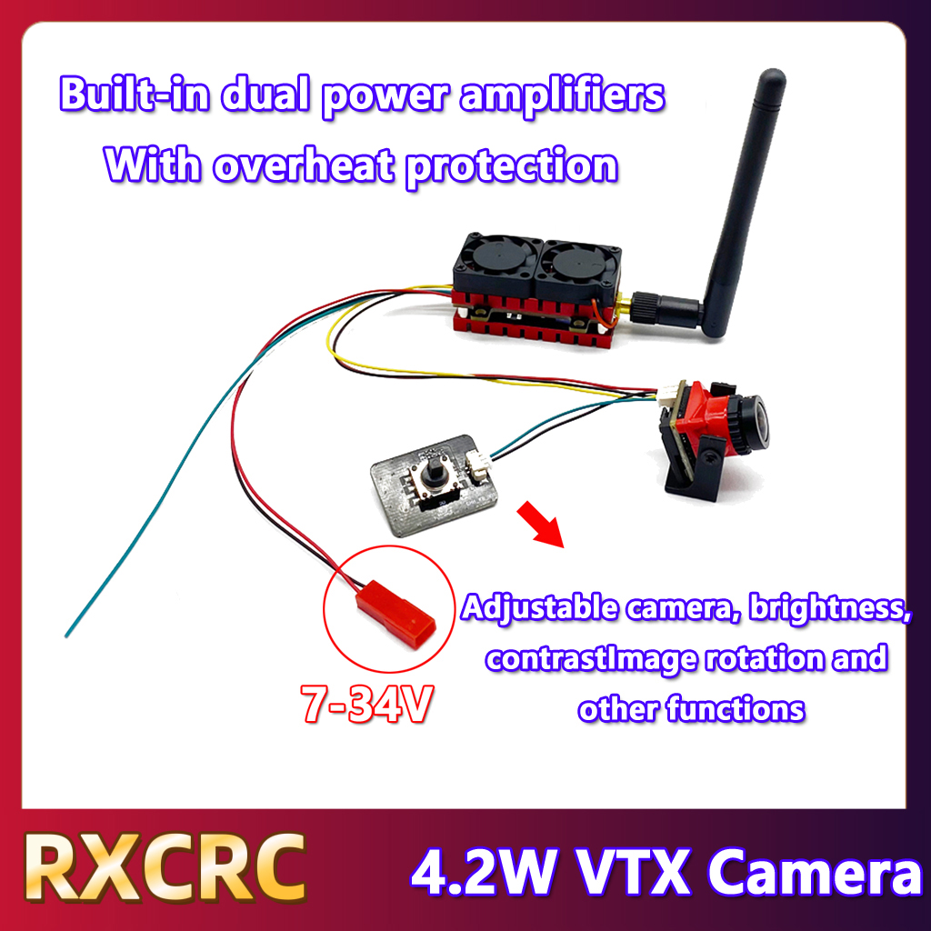 RXCRC 5.8G 48CH 4.2W High Powe - đánh giá và giá Fpv Drone Camera